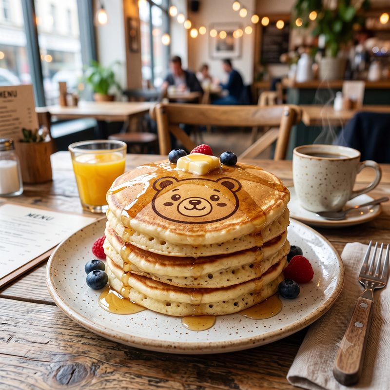 パンケーキへのプリント